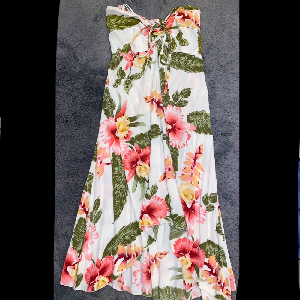 cute Hawaiian strapless dress!